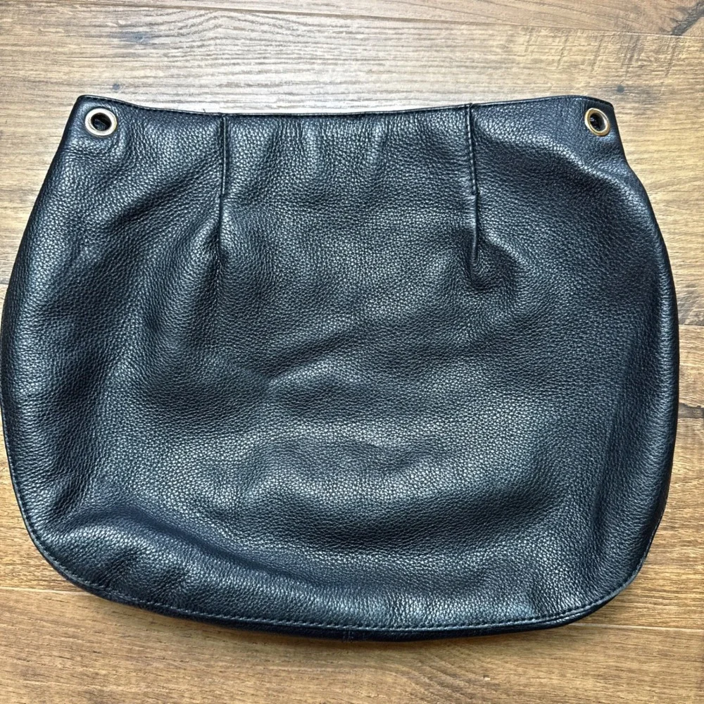 MICHAEL KORS Bedford Pebbled‎ Black Leather Large Bag Satchel Tote NO STRAP